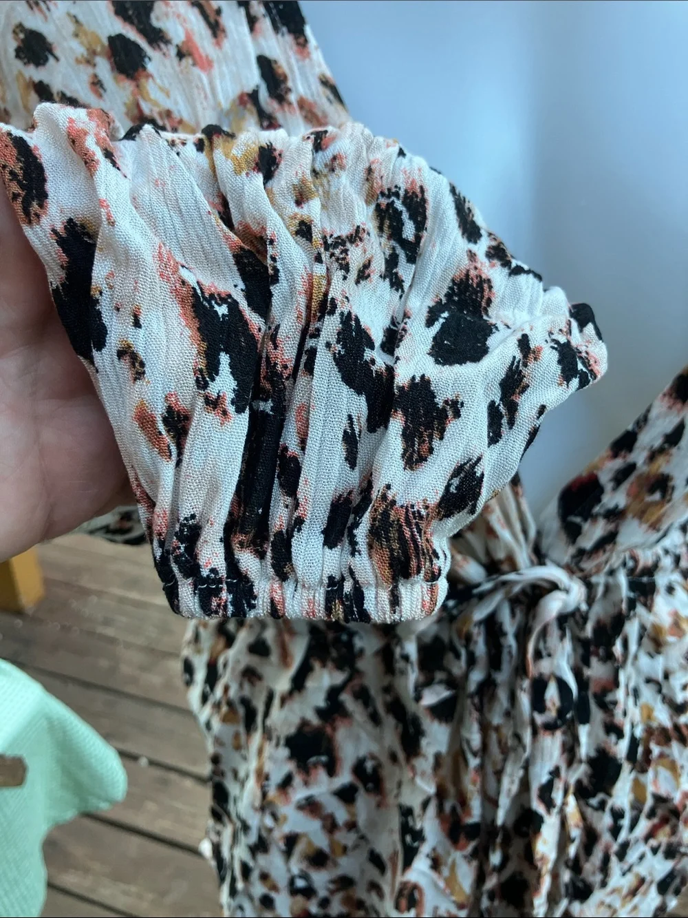 Gimicks BKE tie  waist animal print low-cut tap perfect for beach one size